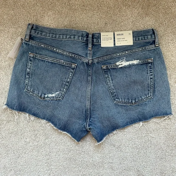 Agolde Parker Vintage Cut-Off Shorts - Picture 2 of 3